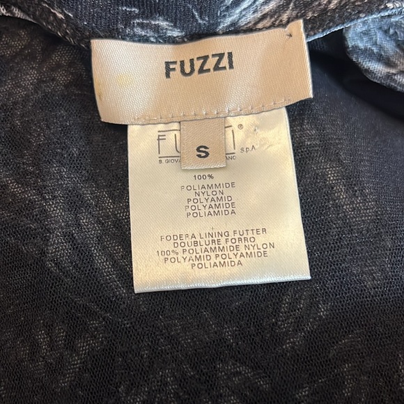 Fuzzi Sheer Mesh Black and White Abstract Print Whimsigoth Y2K Wrap Dress - Picture 11 of 11